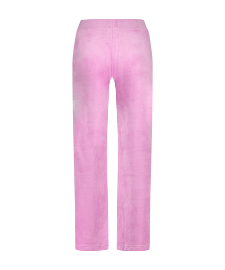 Tall Velours Pyjama Bottoms, Pink