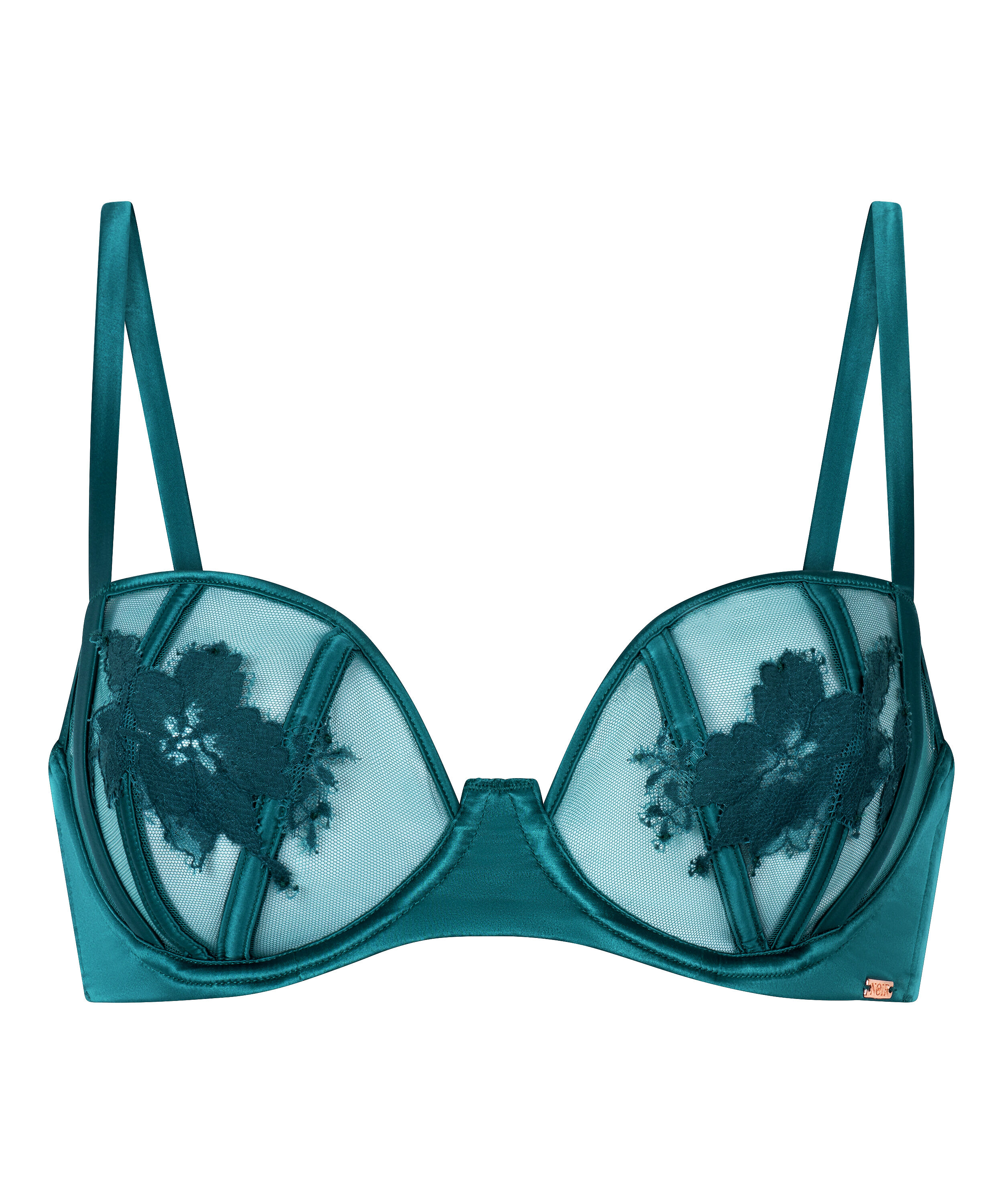 Ember Non-Padded Underwired Bra, Green