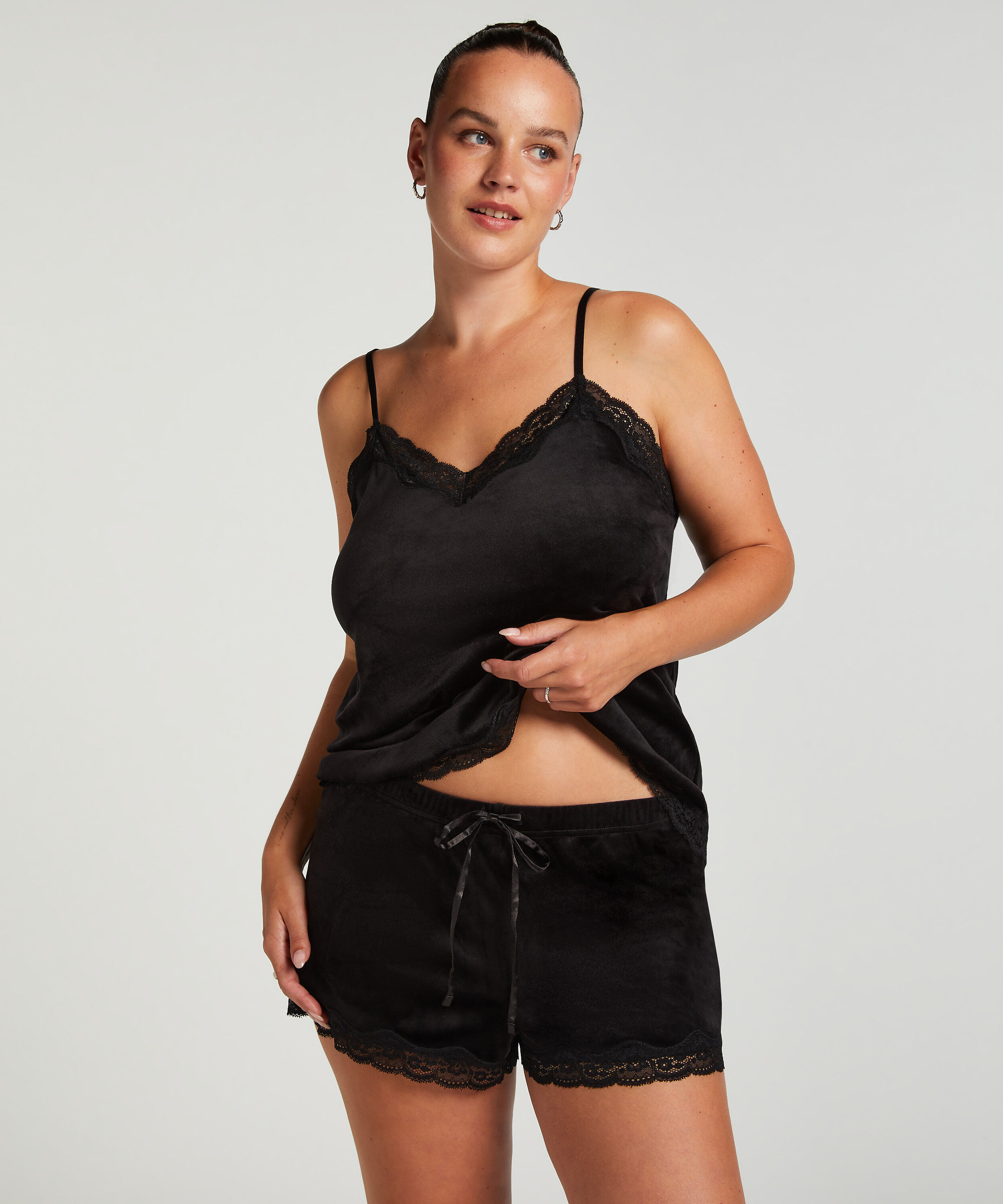 Velours Lace Cami Top