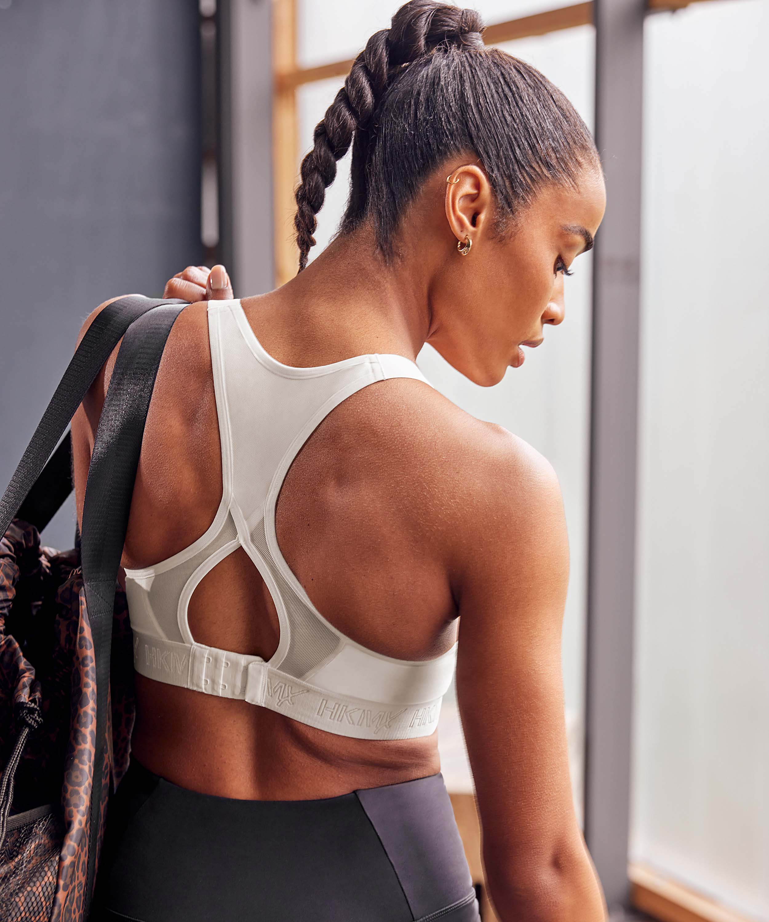 HKMX Sports bra The All Star Level 2, White, main