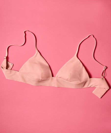 Smooth Triangle Bralette, Pink