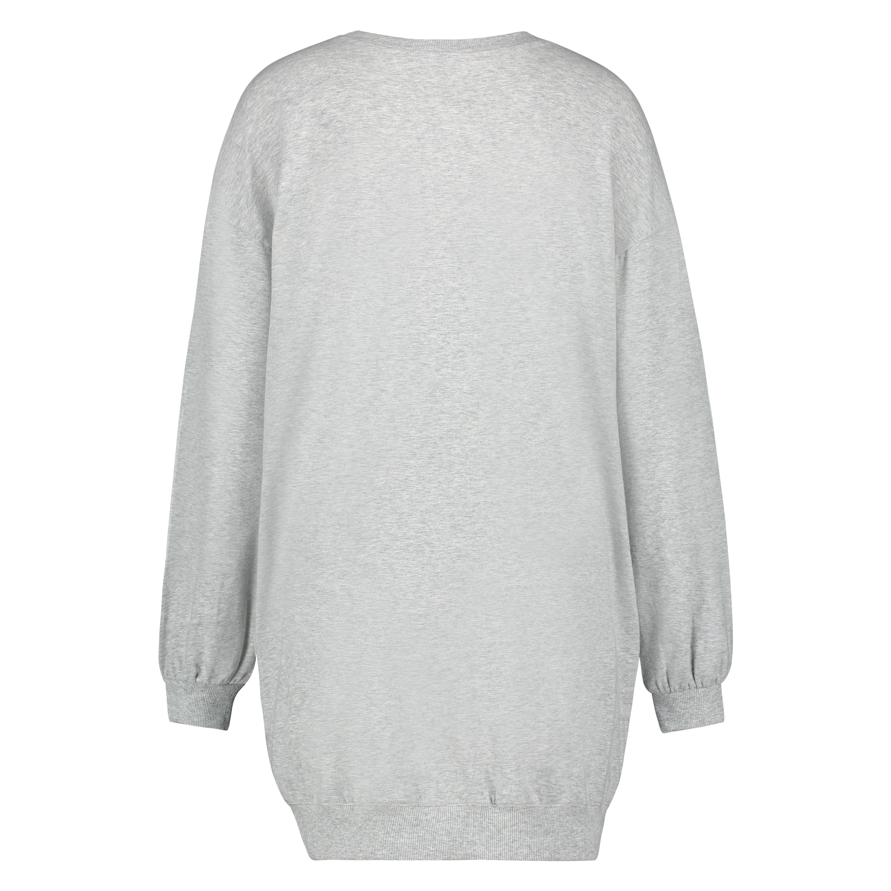Long-sleeved nightshirt, Grey, main