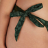 Tonal Leo Brazilian bikini bottoms, Green