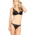 Padded underwired push-up bra Lisa, Black