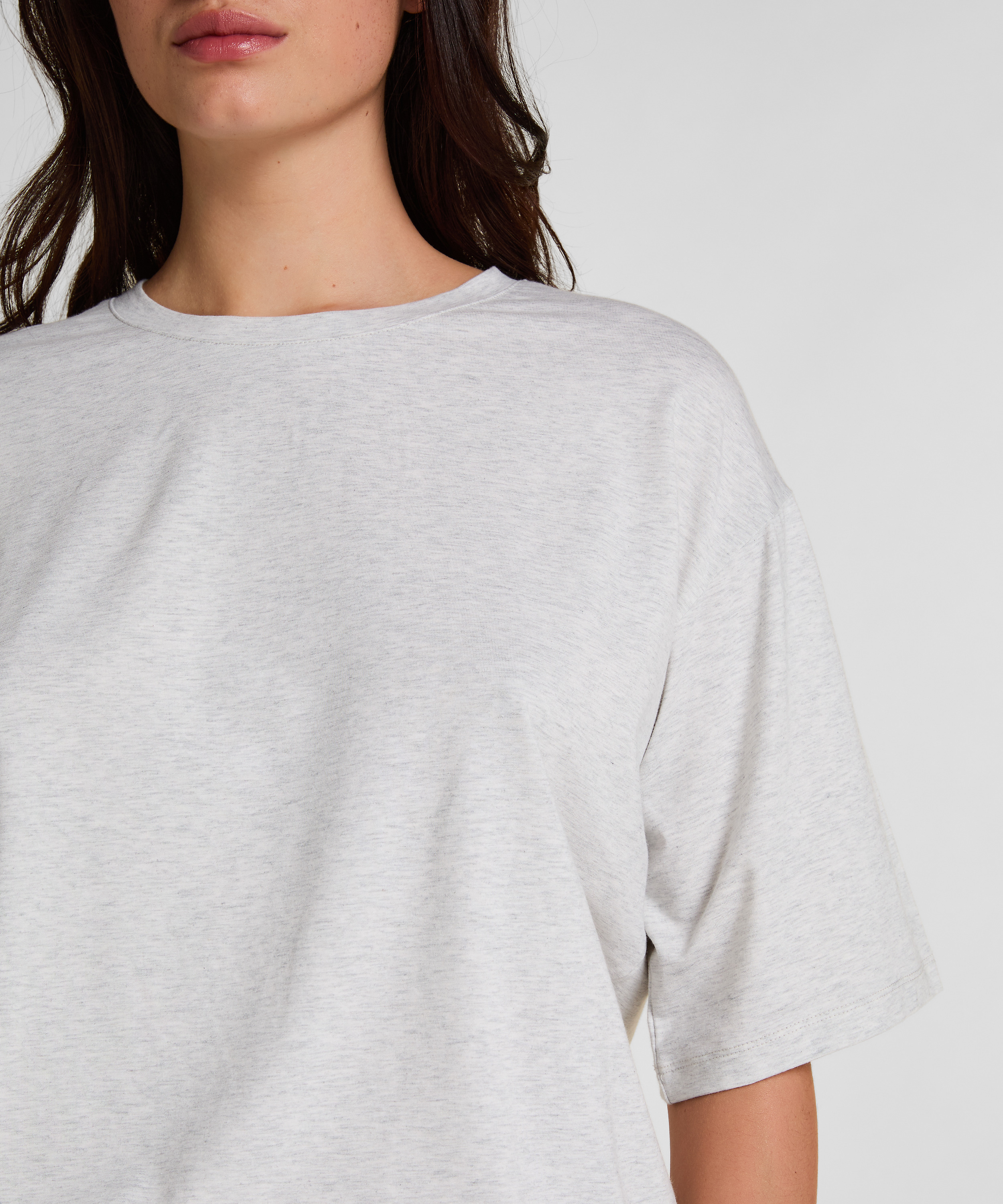 Pyjama Top Loose, Grey, main