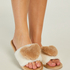 Mila Hart slippers, Beige