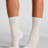 Rib Modal Crew Socks, White