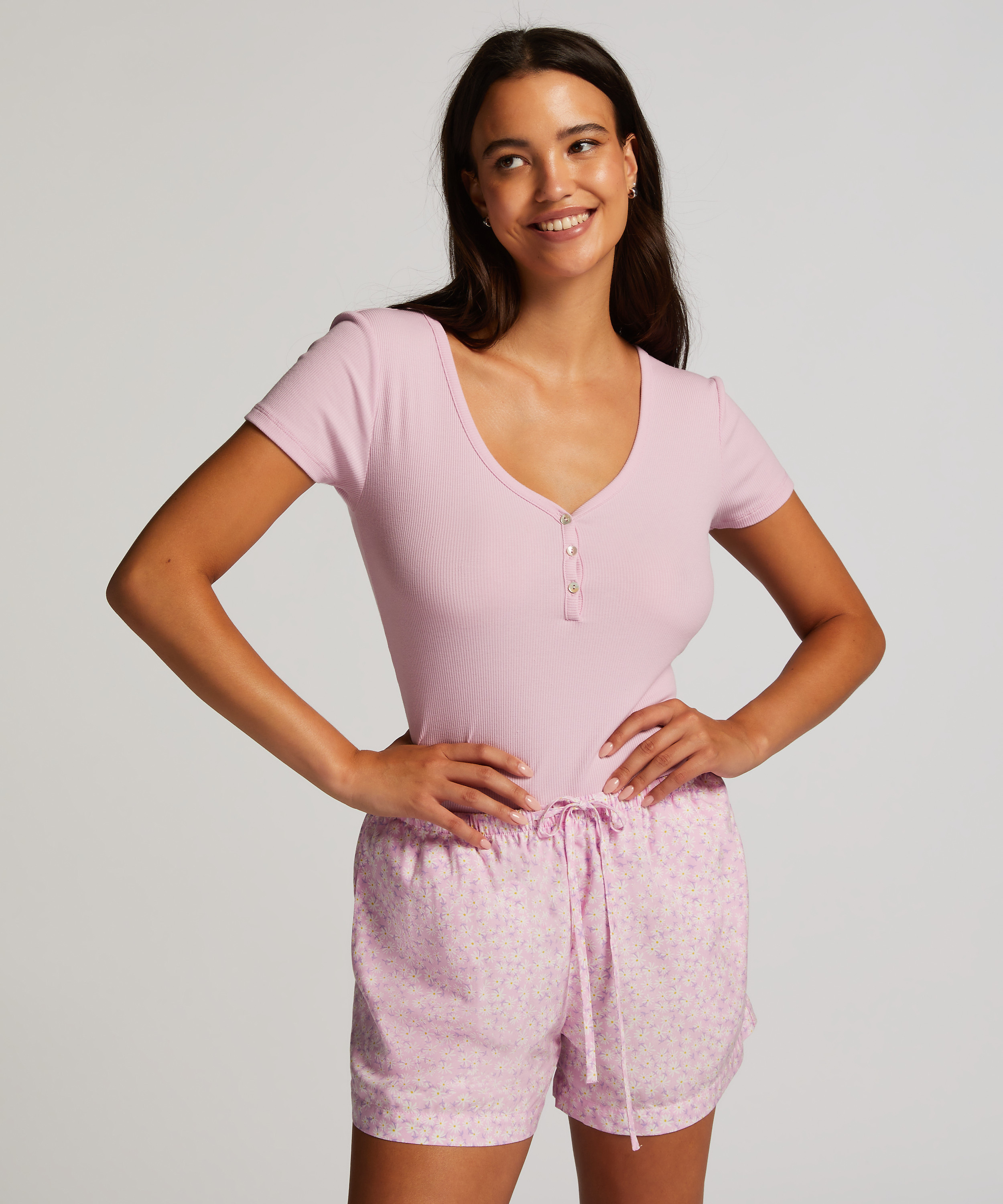 Pyjama Shorts, Pink, main