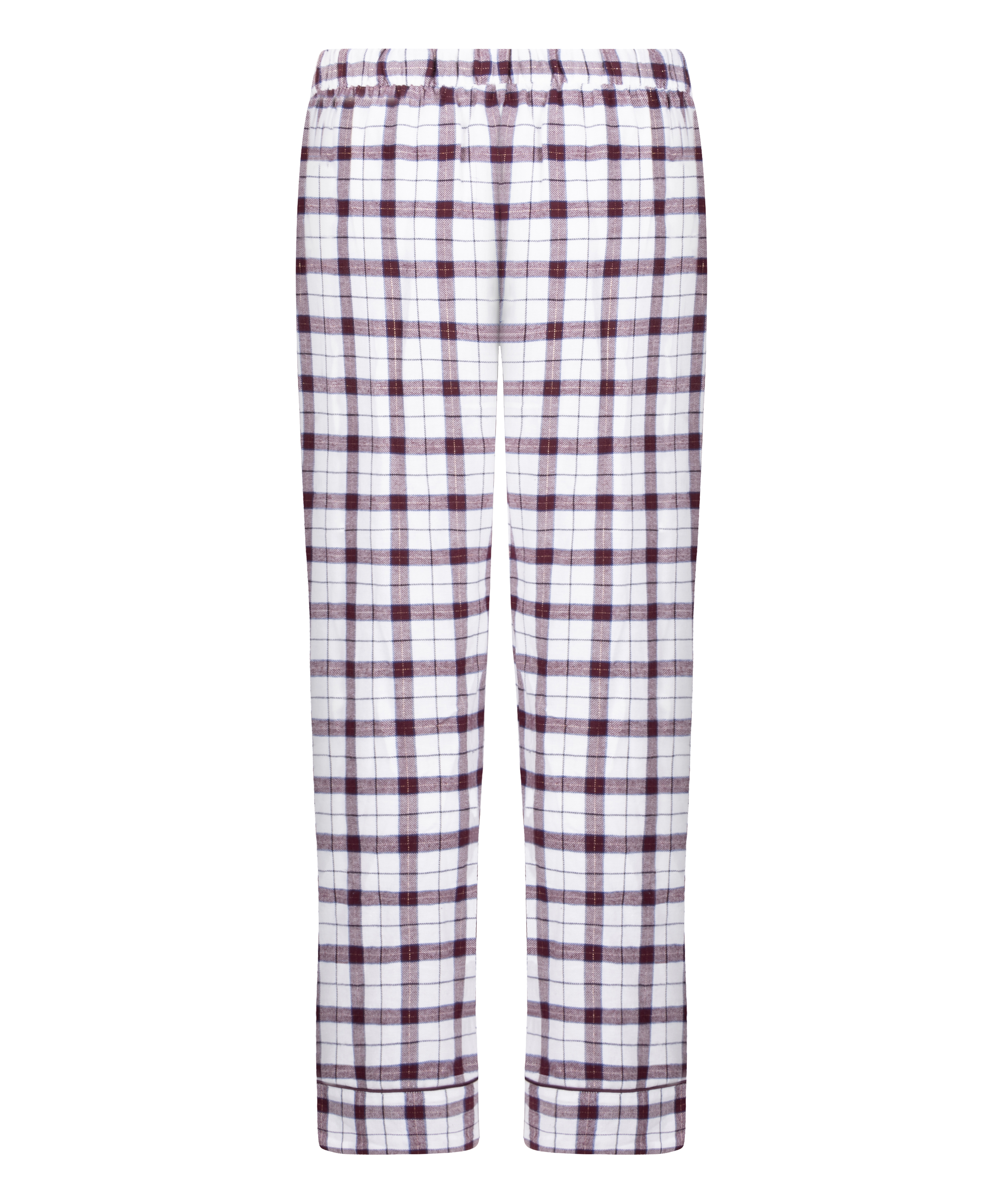 Flannel Pyjama Pants, White, main