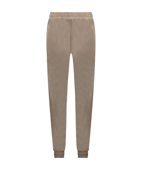 Tall Velours Jogging Bottoms, Brown