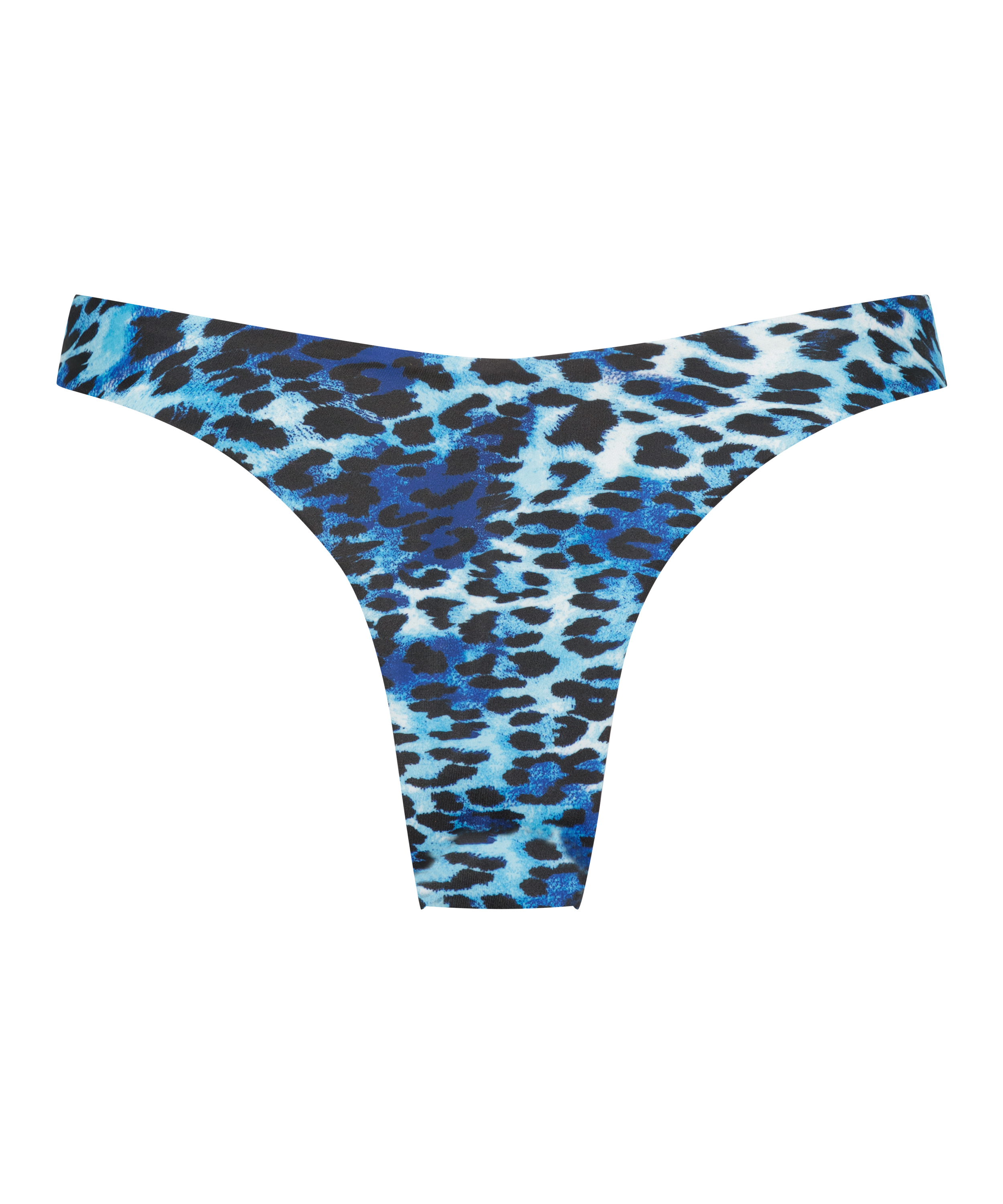 Leo high-cut bikini bottoms, Blue, main