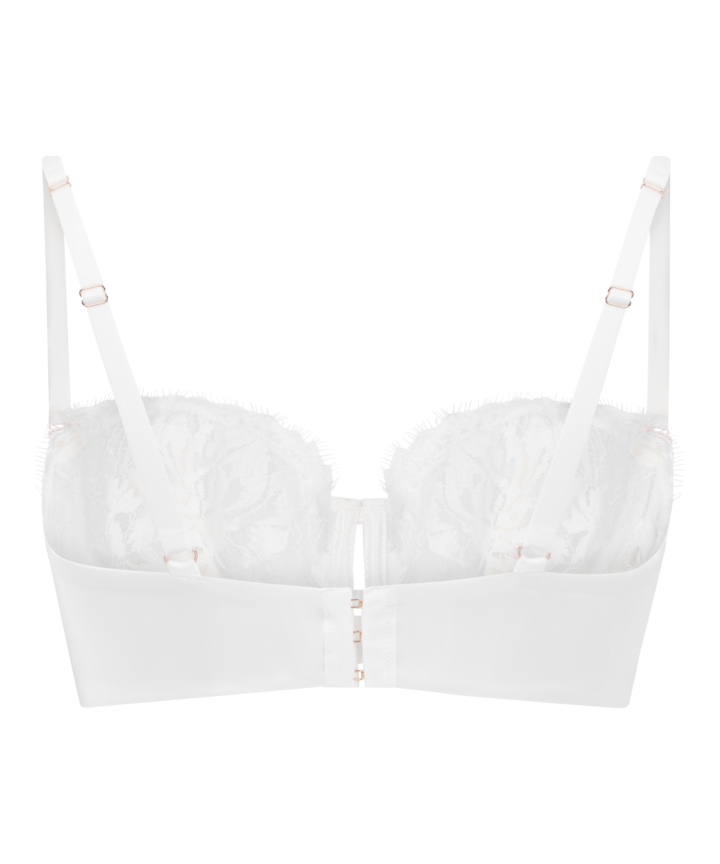 Tiah Non-Padded Underwired Longline Bra, White, main