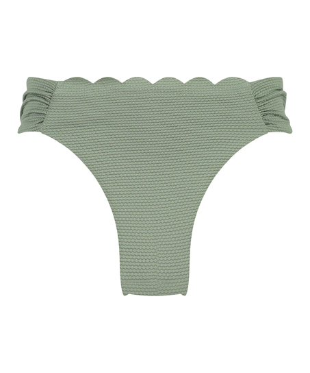 Scallop Rio Bikini Bottoms, Green