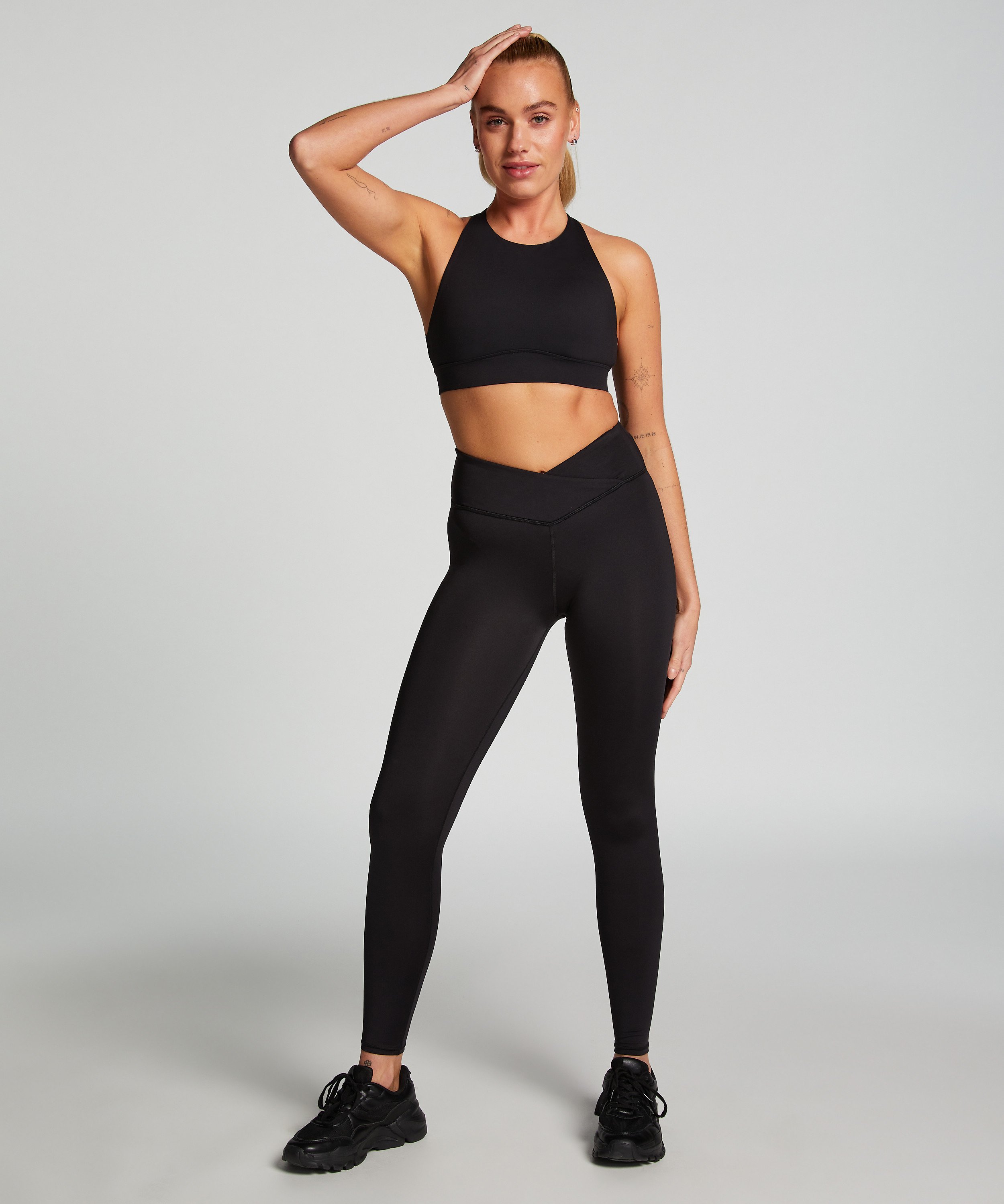 HKMX Sports Bra Level 1, Black, main