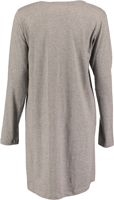 Nightshirt round neck long sleeves, Grey