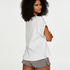 Short Sleep Pyjama Top, White