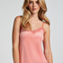Velours Lace Cami Top, Pink
