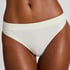 Dianne High Leg Thong, White