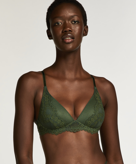 Miley padded non-underwired bra, Green