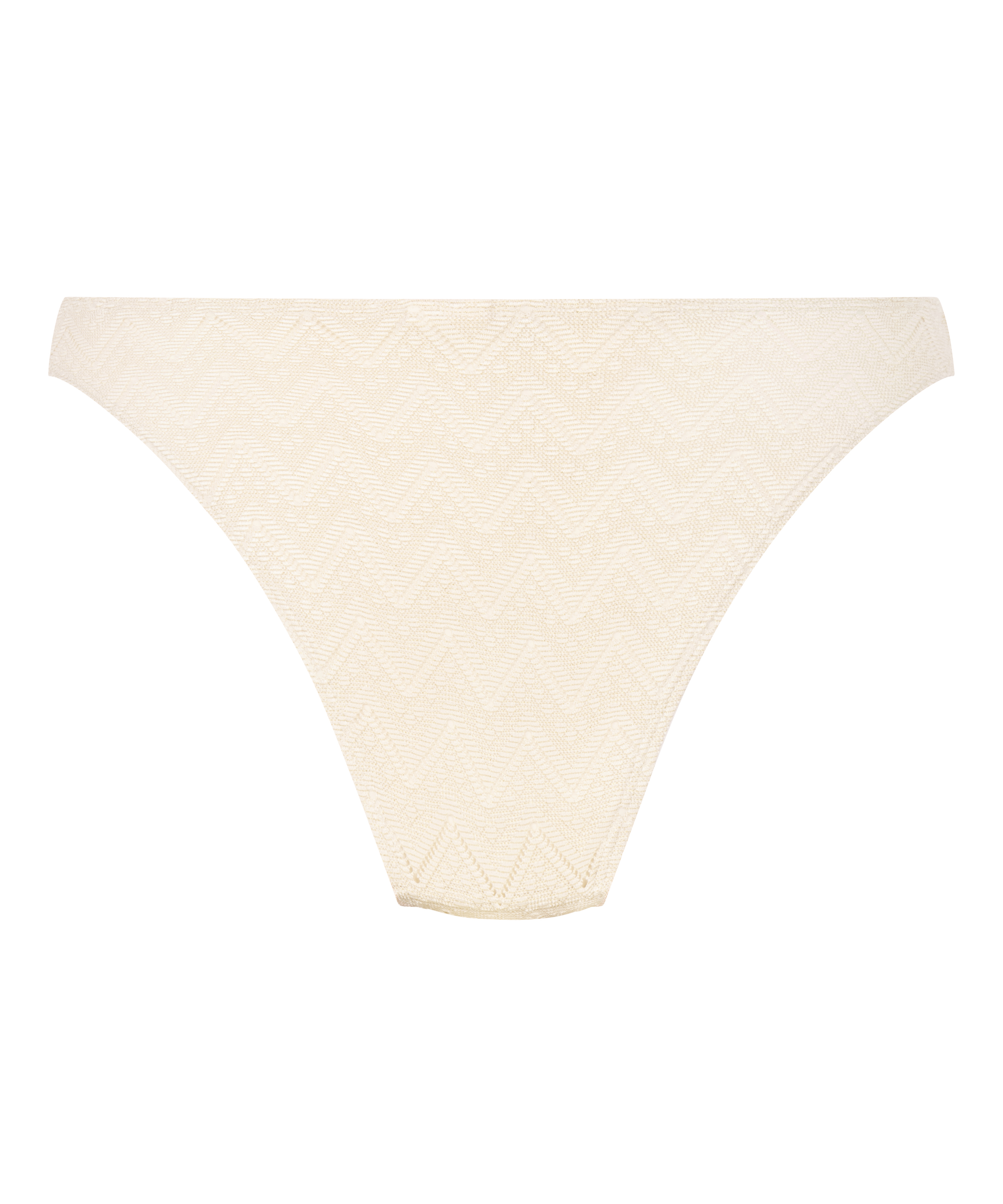 Crochet Bikini Bottoms, White, main