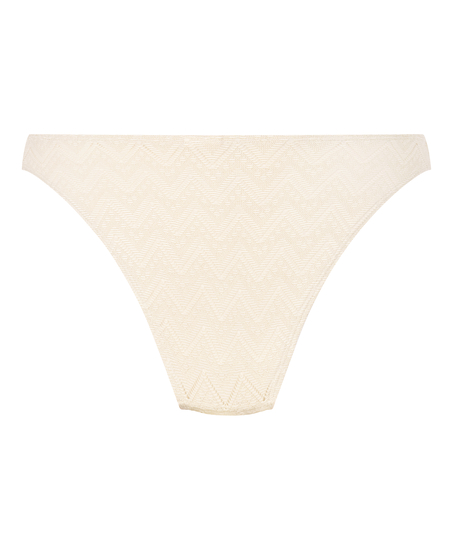Crochet Bikini Bottoms, White