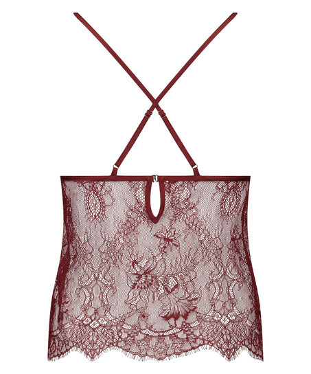Delphine Lace Cami, Red