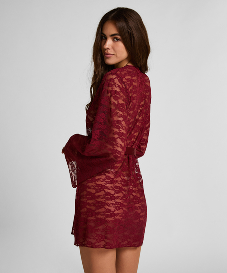 Kimono Allover Lace, Red