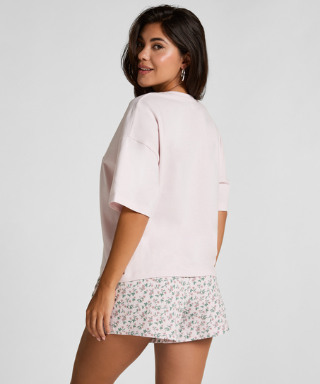 Pyjama Set Cotton Jersey Short, Purple