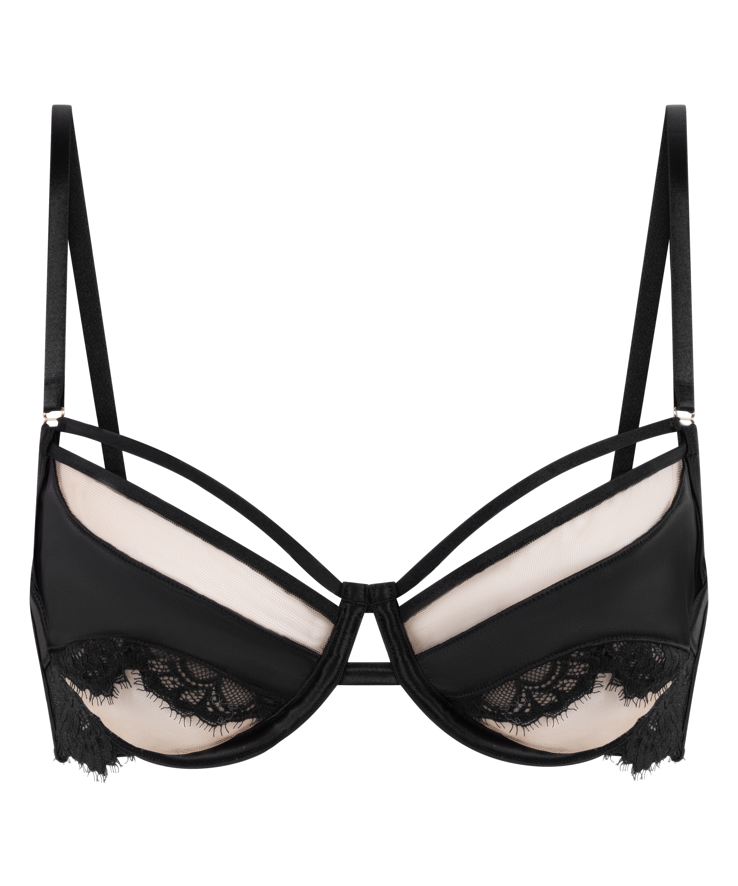 Nisha Non-Padded Underwired Bra, Black, main