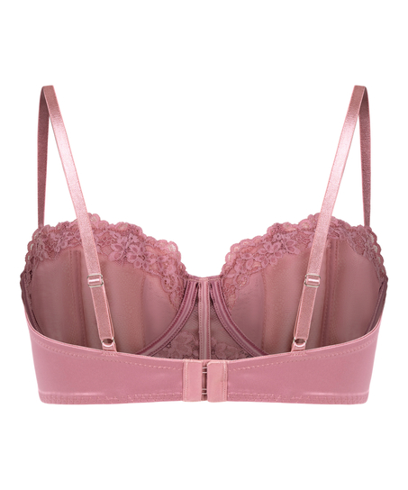 Laila Padded Underwired Longline Bra, Pink