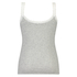 Singlet top cami rib lace, Grey