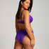 Eclipse High-Leg Bikini Bottoms, Purple