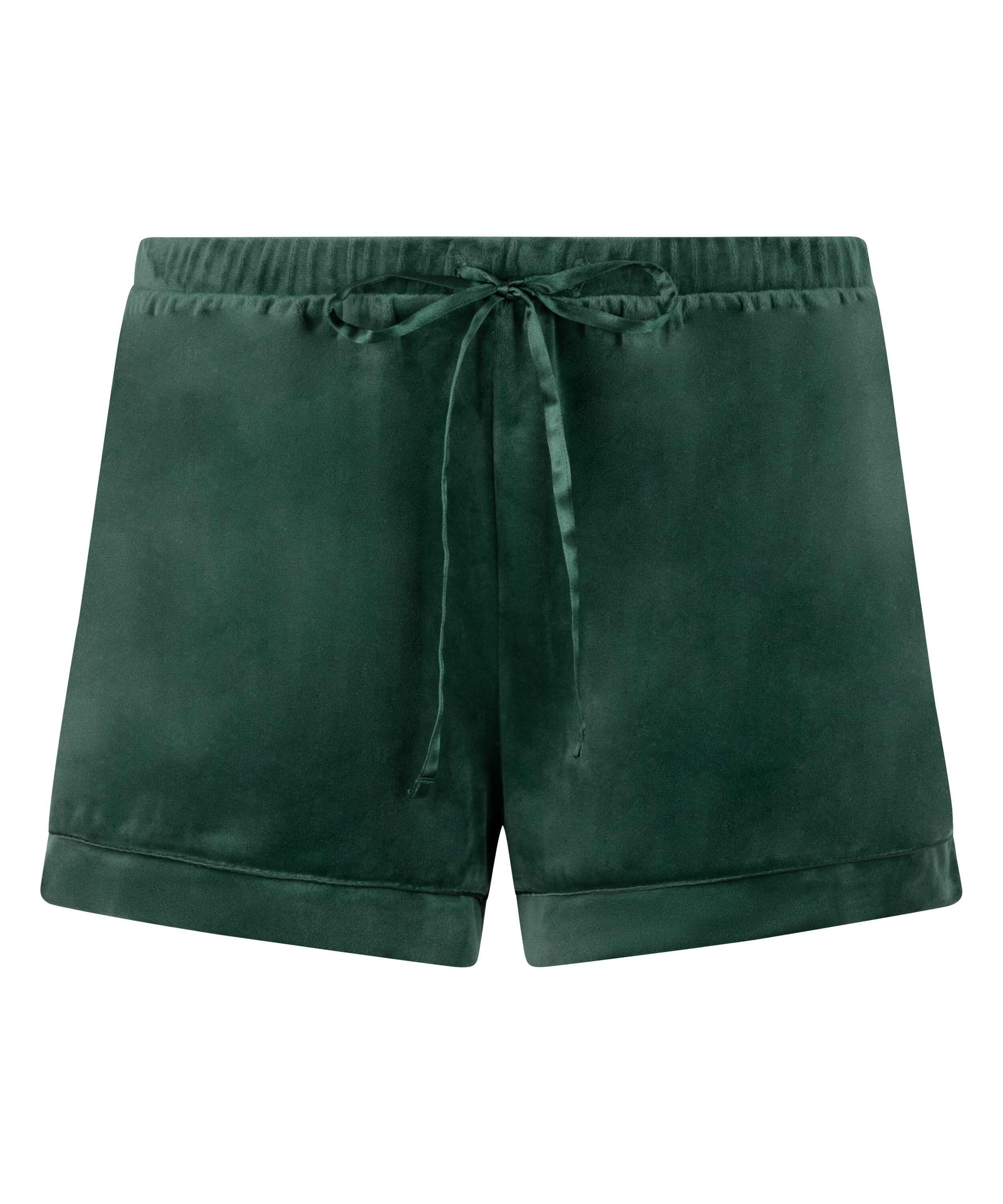 Velvet shorts, Green