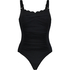 Scallop swimsuit, Black