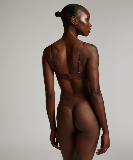 Jane Padded Underwired Strapless Bra, Brown