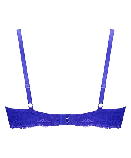 Marine Padded Underwired Push-Up Bra, Blue