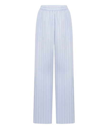Pant Woven Cotton Stripe, Blue