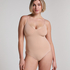 Seamless Enhancing High Leg Body, Beige