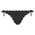 Scallop Goddess Brazilian bikini bottom, Black