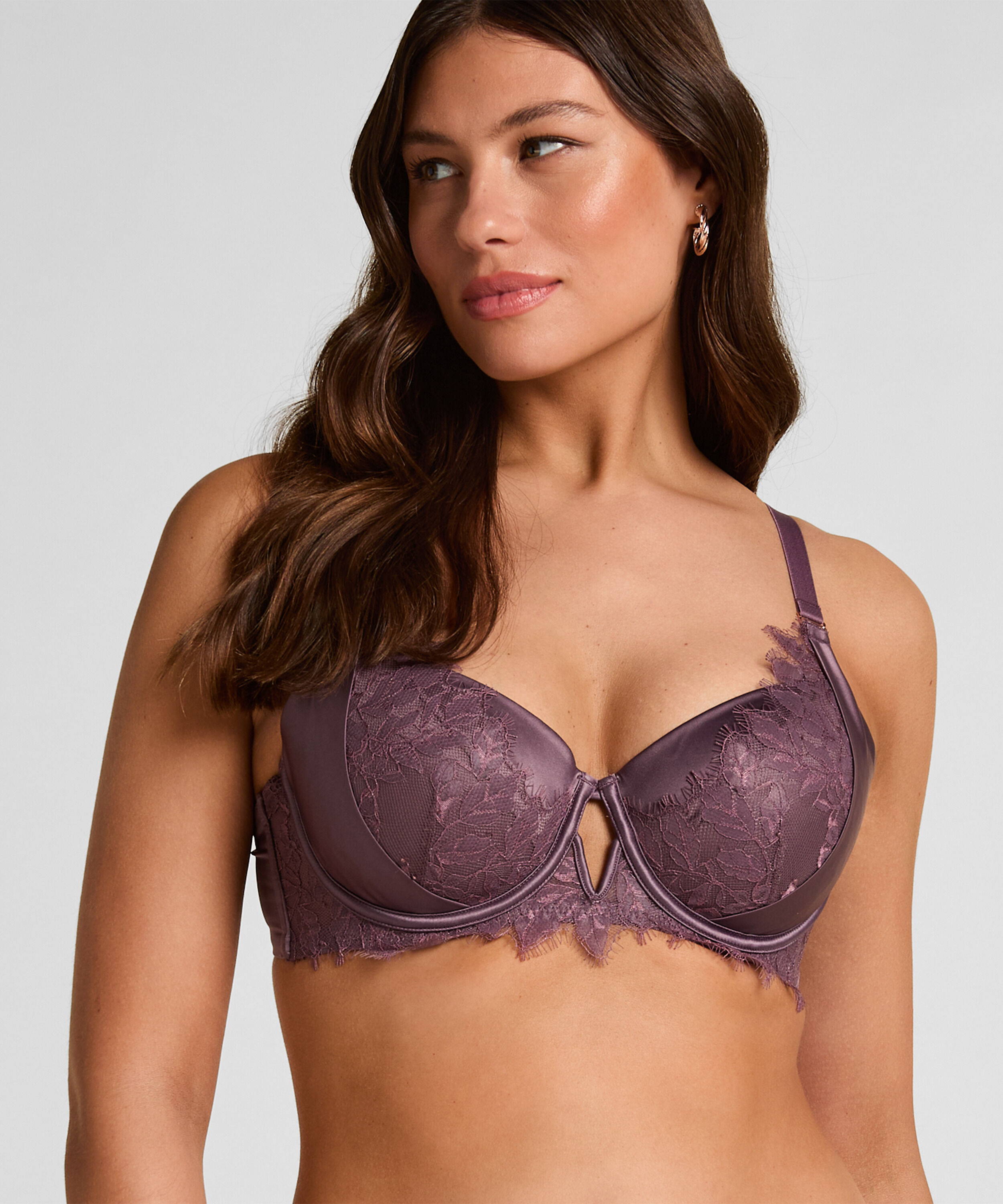 Malou Padded Underwired Bra, Purple Malou Padded Underwired Bra, Purple
