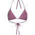 Cozumel Triangle Bikini Top, Purple