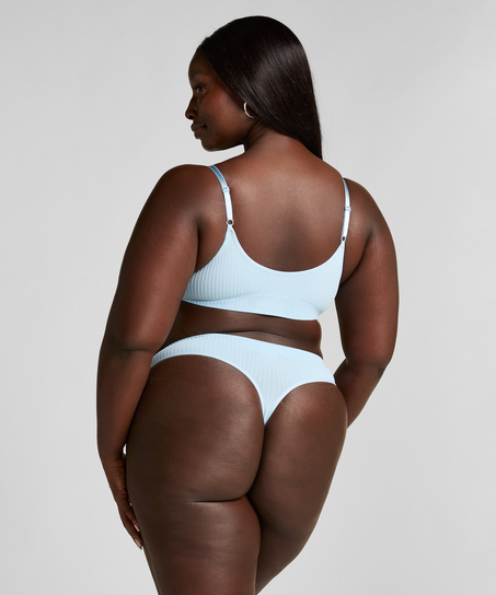 Dianne High Leg Thong, Blue