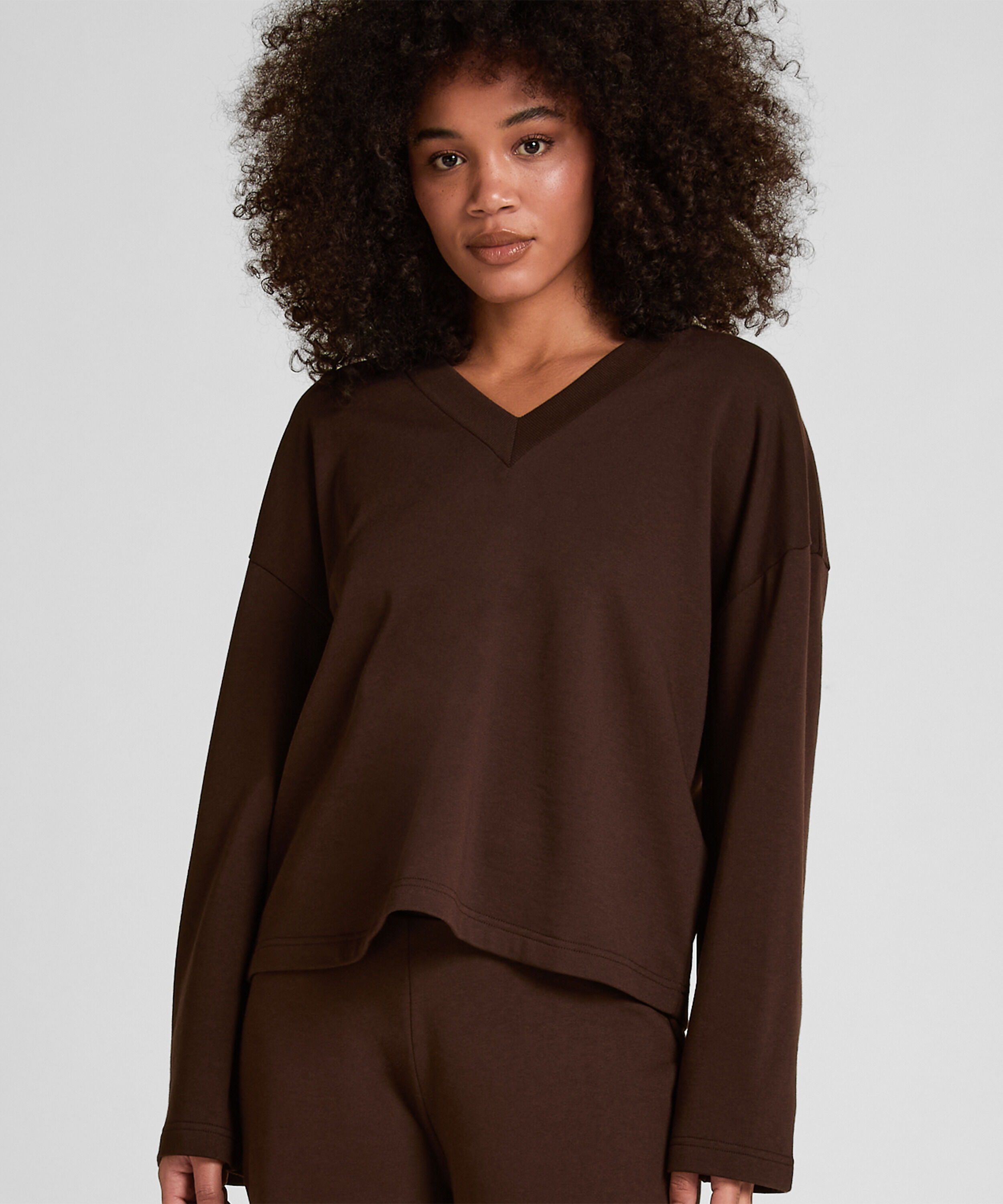 Lounge Top Audrey, Brown Lounge Top Audrey, Brown
