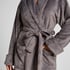 Soft Fleece Bathrobe, Grey