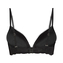 Angie Padded Underwired Push-Up Bra, Black