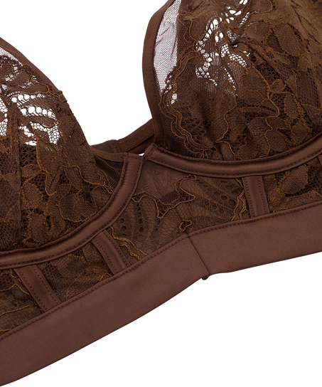 Indigo Non-Padded Underwired Bra, Brown