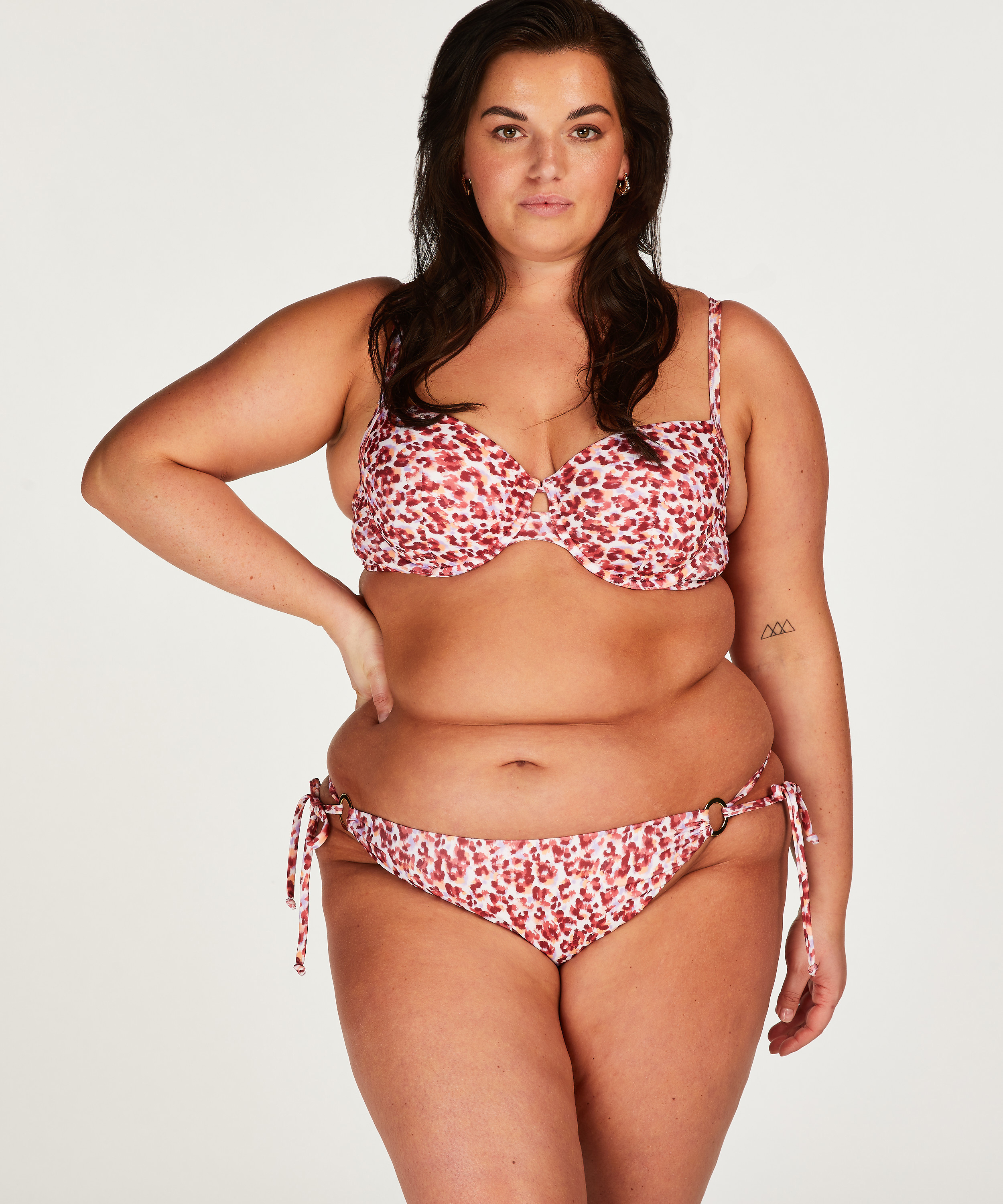 Tobago Padded Underwired Bikini Top, White, main