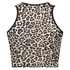 HKMX Leopard Sports cropped tanktop, Grey