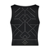 HKMX Sport crop tank top Naira, Black