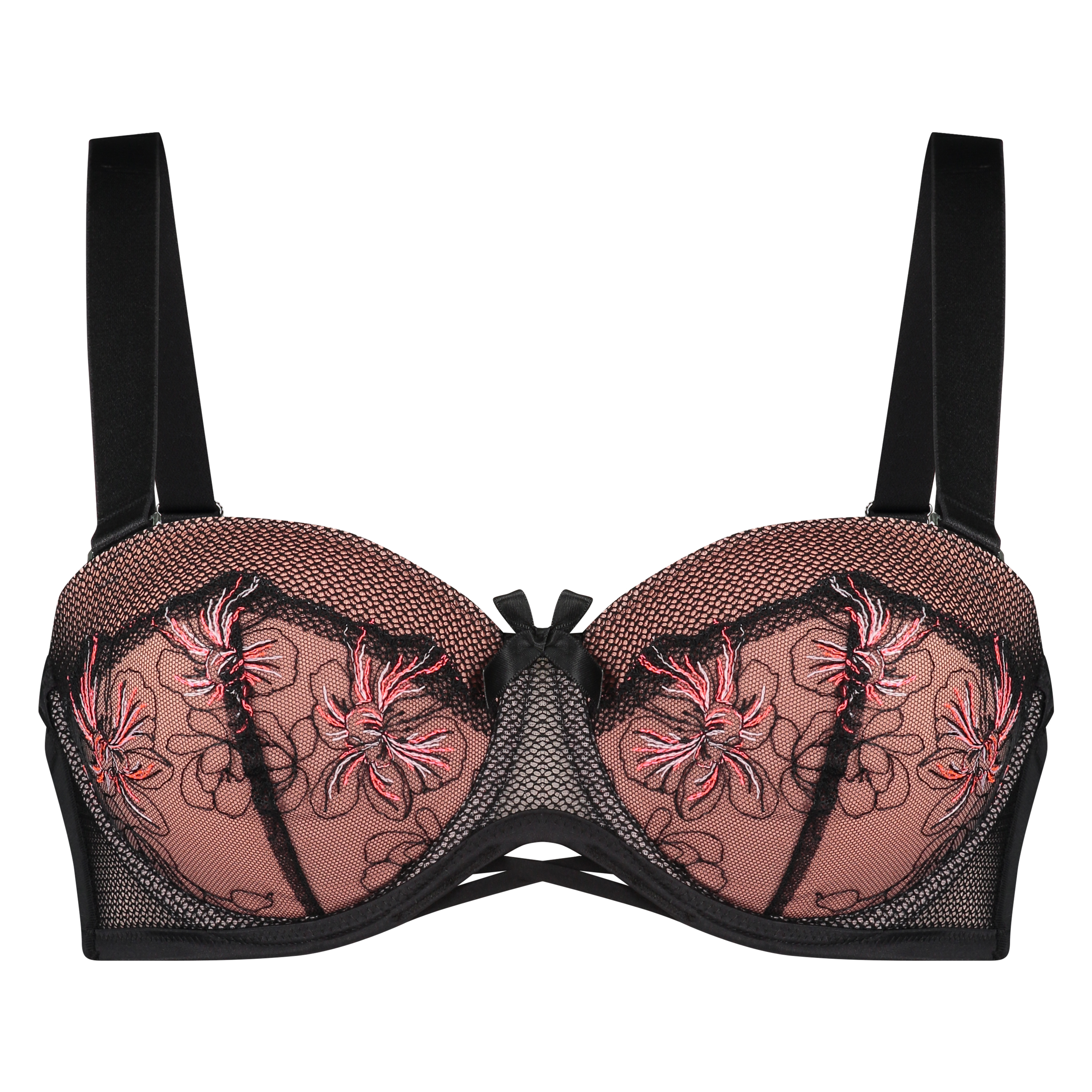 Emily Padded Underwired Bra, Black, main